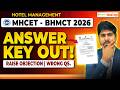 MHCET BHMCT 2026 Answer Key OUT 🚨 Raise Objection for Wrong Questions Now