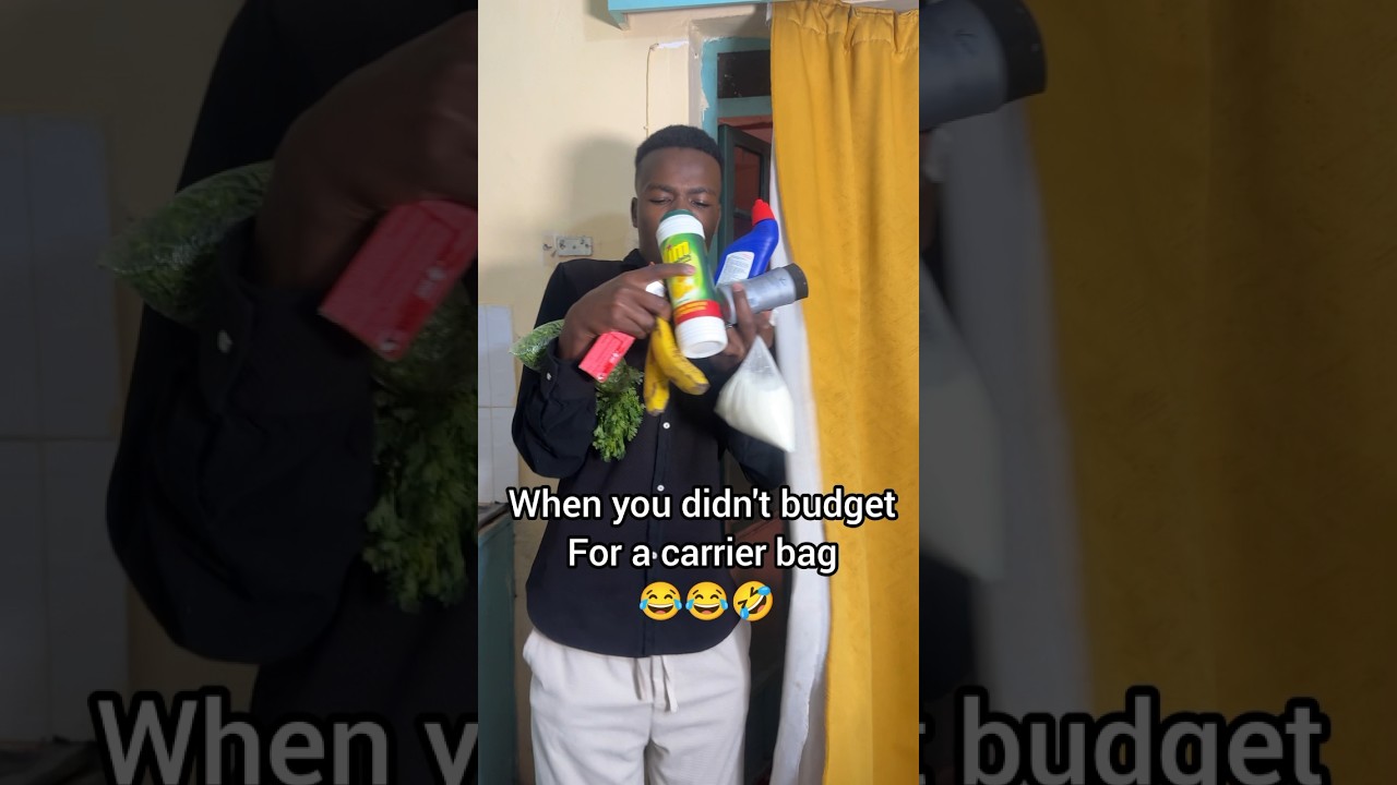 No budget for a carrier bag 😂🤣🤣 