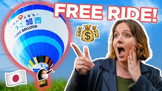 Get a Free Hot Air Balloon Experience in Japan by Paying Your Taxes?!