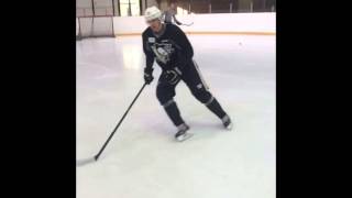 Max Ivanov coaching Evgeni Malkin , Sidney Crosby , Eric Fehr and Pittsburgh Penguins