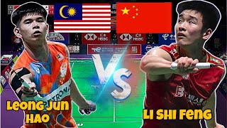 wow‼️ Leong Jun Hao (MAS) vs Li Shi Feng (CHN)