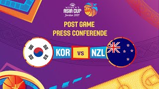 LIVE - Korea v New Zealand - Press Conference | FIBA Women's Asia Cup 2021