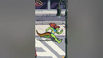 All 11 TMNT: Shredder’s Revenge Running Animations 🐢🥷 #tmnt #shreddersrevenge