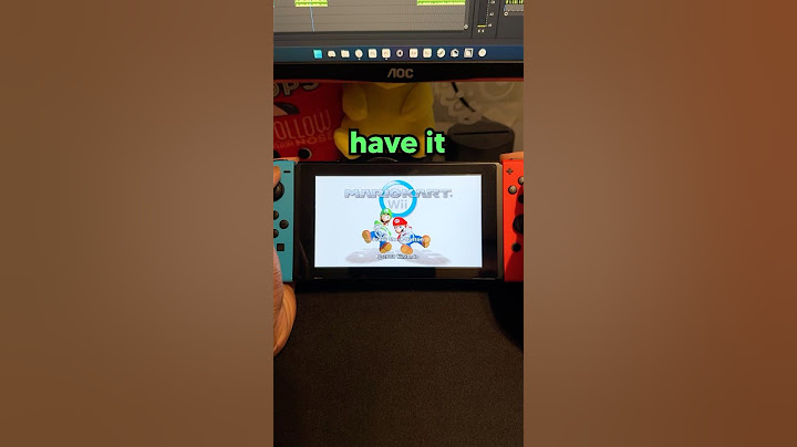 Playing Mario Kart Wii on my Switch!