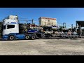 Trucker tim arriving at skegness raceway 140424