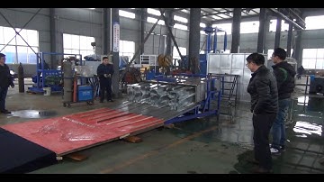 test video of transparent block ice machine