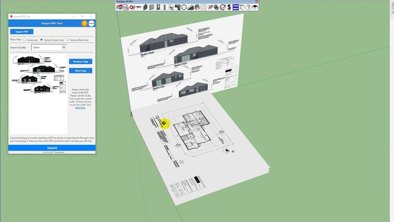 How To Import A Pdf Into Sketchup Youtube