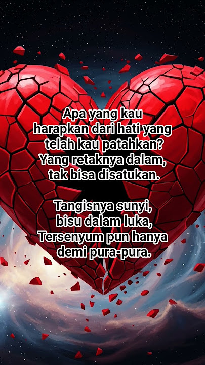 💥Apa yang kau harapkan dari hati yang telah kau patahkan.