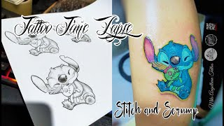 Poppy tattoos  Stitch et Scrump    clermonttattoo nofilter  tattoos tattooed tattoo inkboy inkgirl ink tattooboy tattoogirl  tatouage watercolor stitch stitchtattoo disneytattoo disney sketch  sketchtattoo 