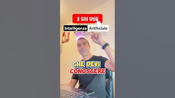 3 Siti di intelligenza artificiale che devi conoscere #ai #websitesai #intelligenzaartificiale