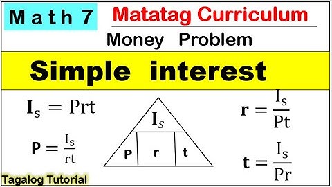 MATH 7 Solving simple interest week 5 #matatag #matatagcurriculum #simpleinterest #solvinginterest