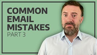 Six Common Email Errors