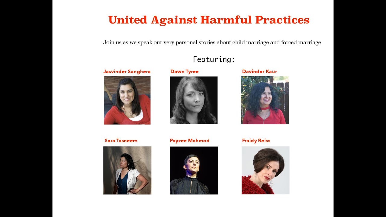 United Against Harmful Practices - Zoom Meeting on Child Marriage/Forced Marriage - June 13th, 2020