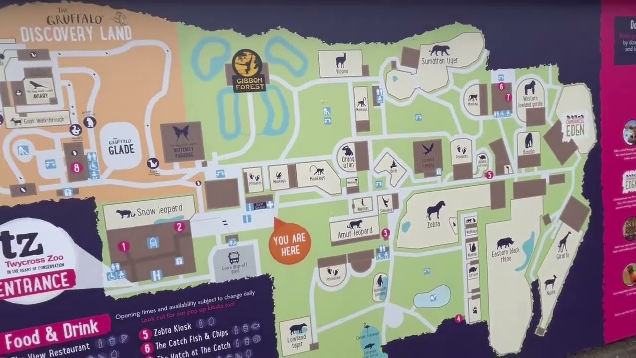 MAP Of Twycross Zoo YouTube 