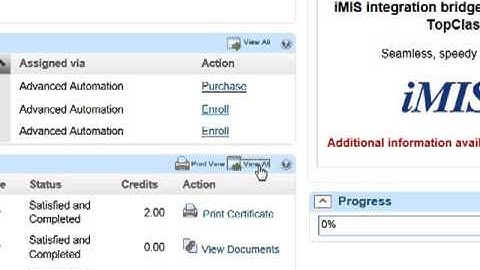 TopClass LMS Training History