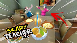 Korkunç Öğretmen Sevgi̇li̇si̇ İle Akşam Yemeği̇ Yi̇yor Yi̇yemedi̇ Scary Teacher 3D
