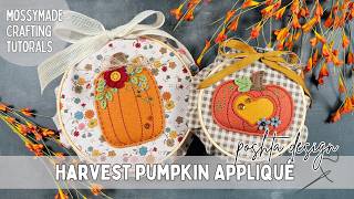 Felt Stitching: Harvest Pumpkin Appliqué - Poshta Design - Autumn & Fall Decor