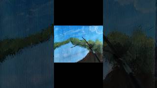 Spring Tree Acrylic Painting Tutorial #tutorial #painting #acrylic #landscape #spring