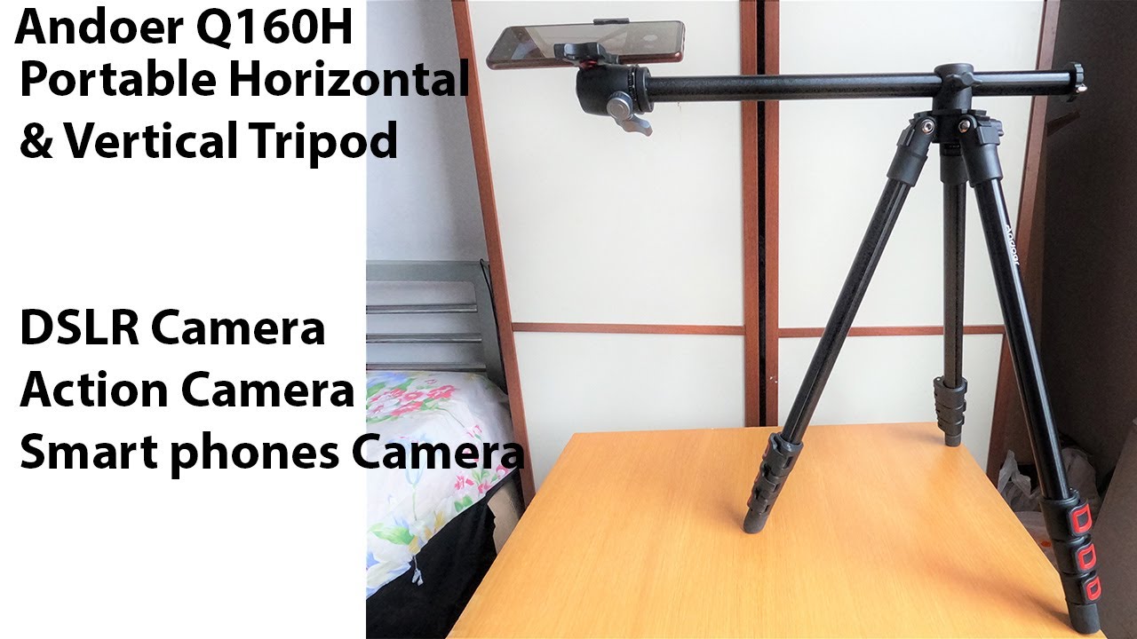 Horizontal Tripod Unboxing & Review Andoer Q160H Camera Tripod YouTube