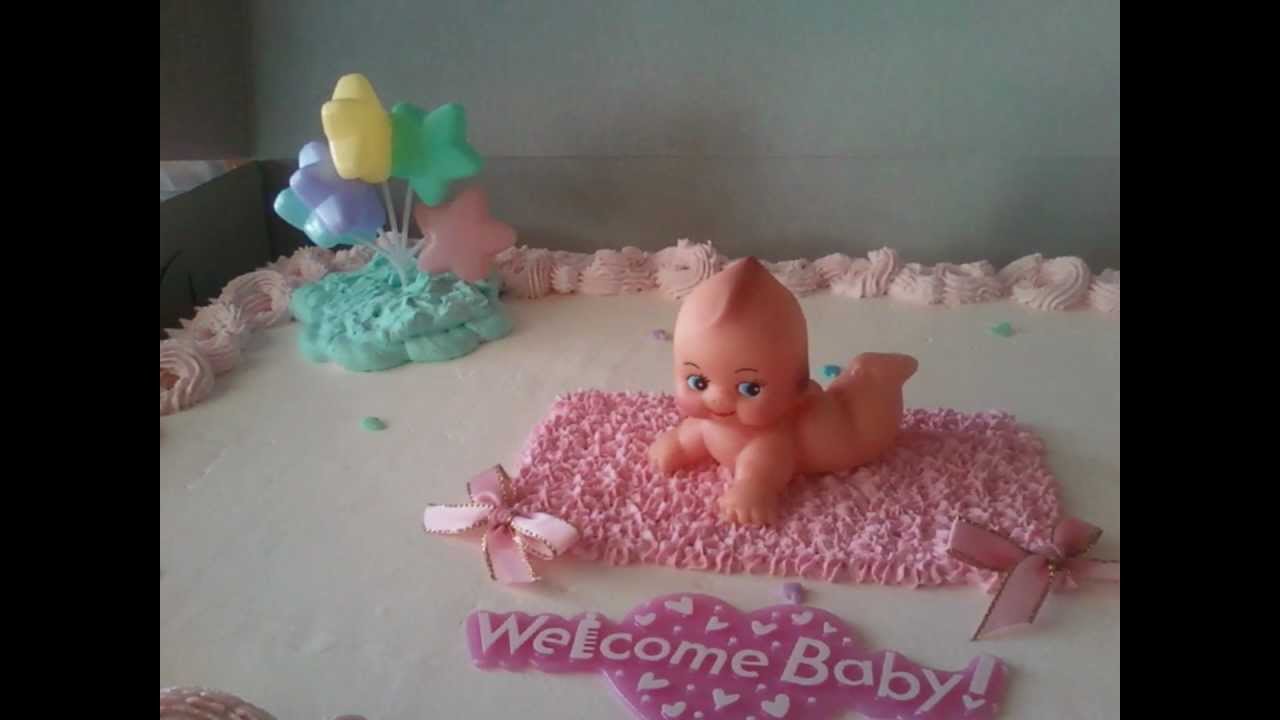 Idea para pastel de baby shower (Niña) - YouTube