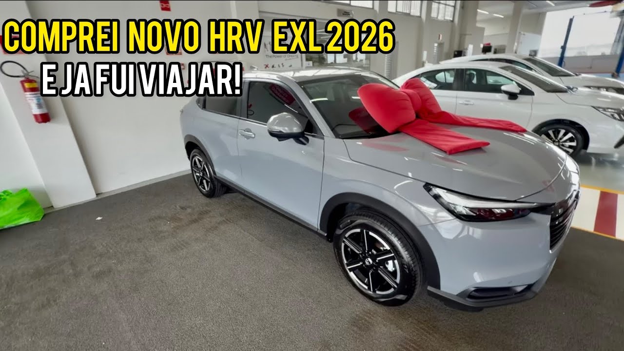 COMPREI O NOVO HONDA HRV EXL 2026 E JÁ FUI VIAJAR! 