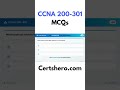 CCNA 200-301 v1.1 Practice Test (2025) – Cisco Certified Network Associate Exam (CCNA) 20 MCQs