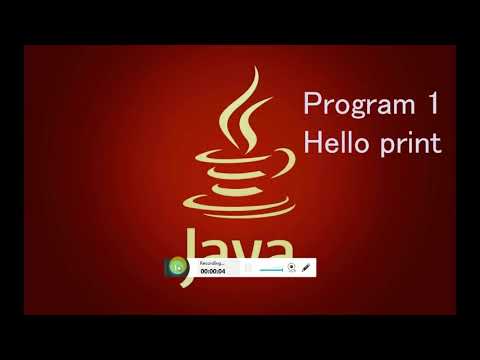 Hello print in java  with easy method (tutorial-1)