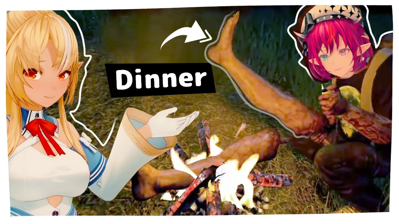 Flare and IRyS Cooking up a Feast! (The Forest) [Shiranui Flare / IRyS]