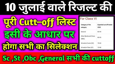 Cuttoff list of navodaya result class 6.#नवोदय #jnv #navodaya #jnvst @AjayVidyagyanOfficial