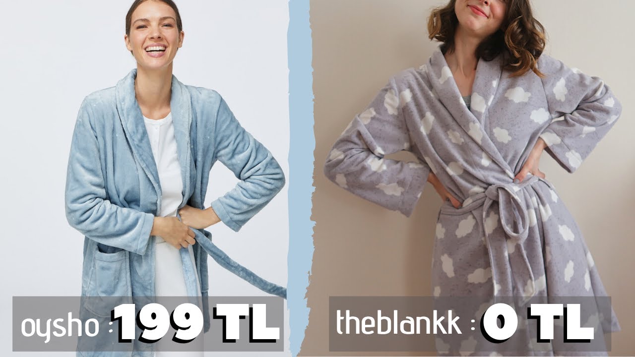 199 ₺'LİK SABAHLIĞI 0 ₺'YE BATTANİYEDEN DİKTİM 👘| Detaylı Sabahlık Dikim&Anlatımı | EASY ROBE SEWING