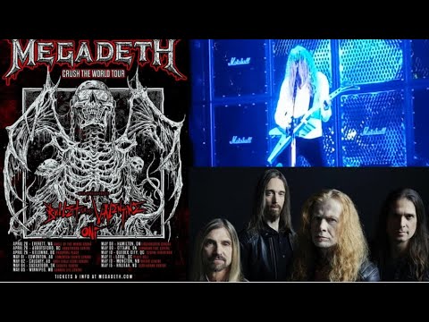 MEGADETH announce 2023 Spring tour w/ BULLET FOR MY VALENTINE and ONI
