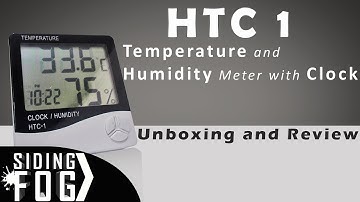 Unboxing and Review of HTC1 Temp and Humidity meter with Clock