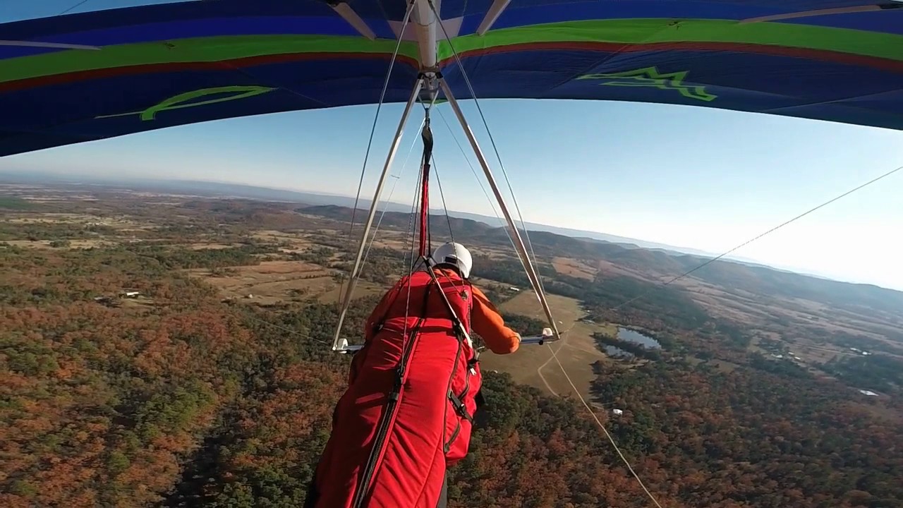Hang gliding Buffalo Mt. in Oklahoma Fall 2016 YouTube