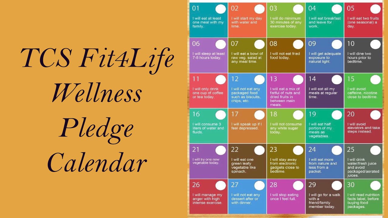 जानिए क्या है TCS fit4life Wellness Pledge Calendar Shraddha