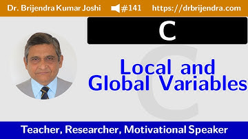 Video #141: C Lecture #24: Local and Global Variables (English)