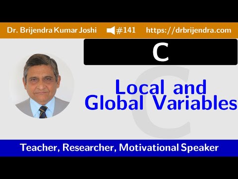 Video #141: C Lecture #24: Local and Global Variables (English)