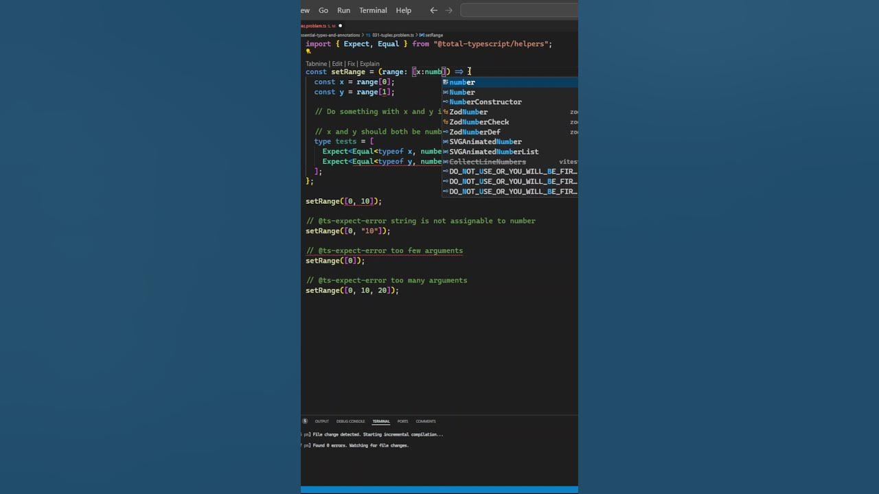 How To Define Tuple In Typescript - YouTube