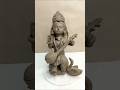 Diy saraswati murti #clay #shorts