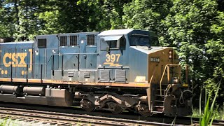 CSX's ONLY Road Unit with a Nathan P5 | CSX 397 Leads I018 at CP Scotty