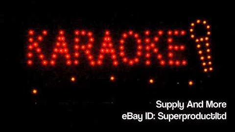 Karaoke bar LED pub Sign KTV Open store Display night Club