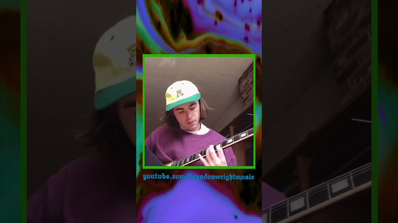 Tr🍄ppy delay guitar riff 🌞 #guitarriff #guitarsolo #guitarpedals #guitarist #guitarplayer