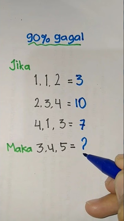 tes IQ (7). seberapa cerdas kamu?😁