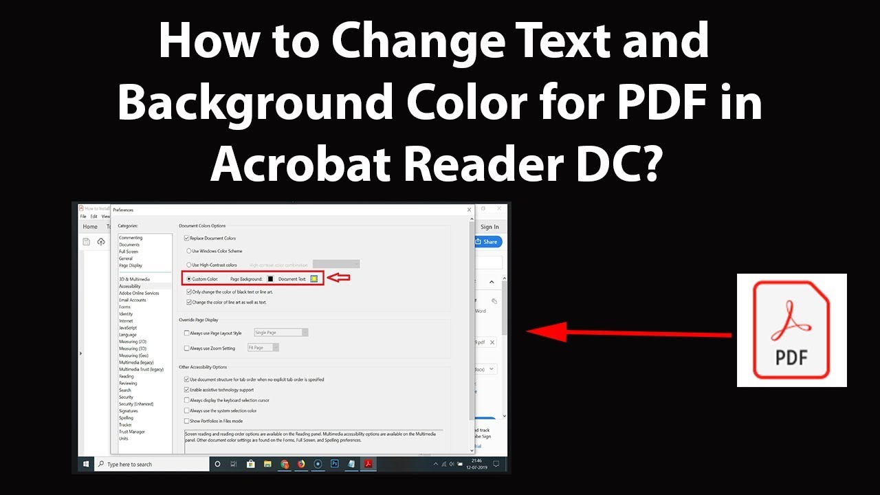 Thay đổi màu sắc trong tài liệu PDF bằng Adobe Acrobat Reader sẽ giúp bạn tăng tính cá nhân hóa cho các tài liệu của mình. Hãy xem ảnh liên quan để khám phá cách thực hiện thao tác này một cách đơn giản và nhanh chóng nhé!