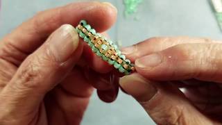 Tubular Square Stitch with Increases and Decreases
