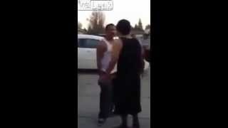 Mothers Boyfriend Gets Knocked Out By Her Son