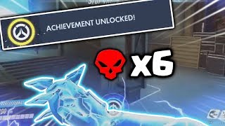 How To Hexakill With Ana Boost EVERY Time - Overwatch Epic Moments #6