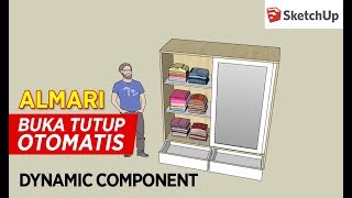 Tutorial Membuat Almari Dynamic Component Sketchup 2019