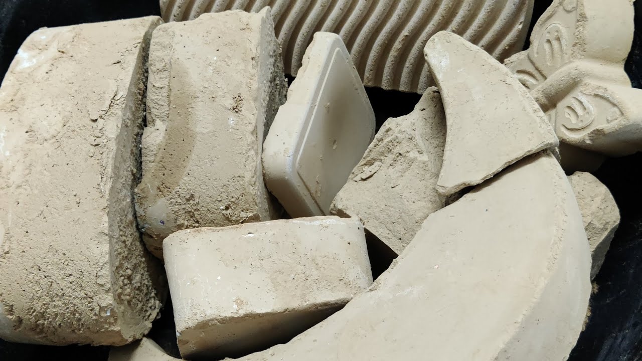 Pure Mud Dirt Crumbling ASMR ~ Dry & Paste Play 