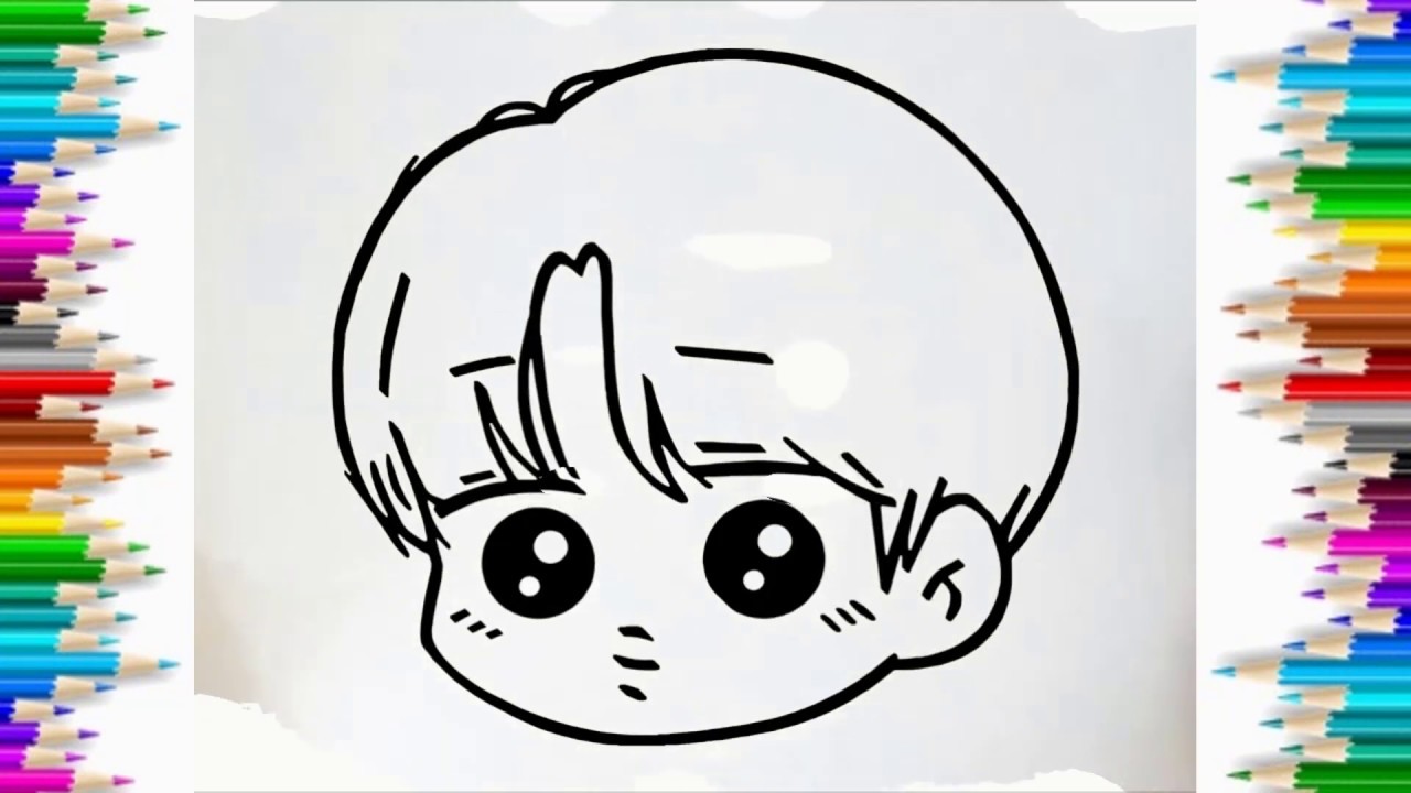 Cùng Bé Tập Vẽ chibi JIMIN trong nhóm BTS siêu dể thương | Jimin Being The  Best Boy - YouTube
