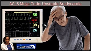 ACLS Mega Code Review - Unstable Bradycardia and Transcutaneous Pacing  #AHA #ACLS